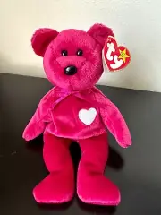 RARE, Valentina TY Beanie Baby Tag Errors, 1998, 1999, Valentine's Day Gift