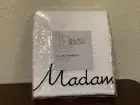 Ballard Designs Madame & Monsieur King Pillowcases White Embroidered Black New