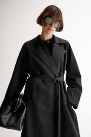 Mabel Coat Black Size 14 | Elka Collective