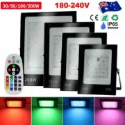 RGB LED Flood lights 50W -200W Spotlight Color Changing Outdoor Wall Floodlight