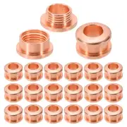 5mm(1/5 Inch) Brass Hole Eyelets, 20 Pcs Arc Surface Grommets, Red Copper