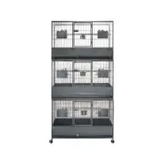 YES4PETS 187cm XL Triple Stackers Breeding Bird Parrot Cage Cockatoos Aviary