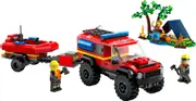 LEGO City Series 60412 4x4 Fire Truck with Rescue Boat