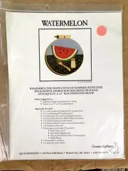 Country Appliques 1982 Jan Kornfeind Watermelon Needlepoint Pattern