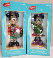 Disney 15" Mickey & Minnie Mouse Nutcracker Holiday Christmas Decoration NIB Set