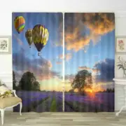 Lavender Light Balloon 3D Curtain Blockout Photo Printing Curtains Drape Fabric