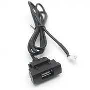 Fit for Skoda Octavia Radio RCD510 RNS315 Car USB Interface Adapter Audio Input Switch(Blue)