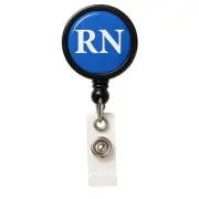 5 Pack - Badge Buddy Reel with Swivel Clip - Retractable Nurse Role Badge Holder