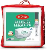 [Tontine] Allergy Sensitive All Seasons Quilt, Double – Medium Weight & Warmth for Allergy & Asthma Sufferers – Anti-Microbial Ultrafibre Fill with Natural Cotton Cover – Machine Washable