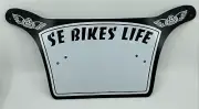 SE BIKES - BIKE LIFE NUMBER PLATE - BLACK/WHITE