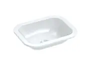 390*310*125mm Emilia Ceramic Rectangular Compact Vanity Basin With Waste