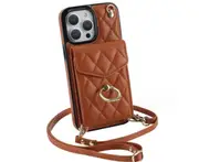 J13 PU Leather Crossbody Smartphone Case and Wallet Protective Cover for iPhone 14 6.1 inch