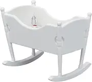 ifundom Miniature Cradle Craftsmanship 1:12 Scale Dolly House Accessory White