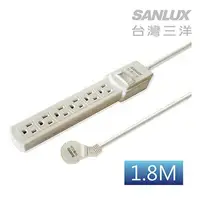 在飛比找樂天市場購物網優惠-SANLUX SYPW-361A 6座1切電源延長線 1.8