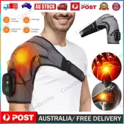 Rechargeable Heated Shoulder Brace Massage Rotator Cuff Support Compression Wrap
