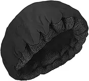 1Pc Cordless Conditioning Heat Cap Flaxseed Heat Cap Microwavable Heat Cap Hair Care Cap Heat Cap for Conditioning Hair Therap, Black Hair dye cap