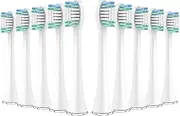 Tooth Brush Heads Compatible For Aquasonic Black Series Pro Vibe Series Duo Pro Series Electric Toothbrush Heads Replacement Refill Bristle(10pcs white)