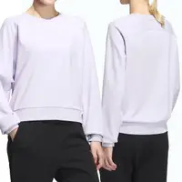 在飛比找momo購物網優惠-【adidas 愛迪達】RCO Crew 女款 紫色 日常 