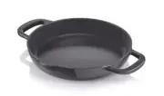 TUPPERWARE SKILLET CAST IRON 10” 26 cm BLACK NEW