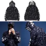 BAPE X NBHD 連帽鯊魚外套 尺寸XL