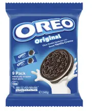 2 x Oreo Original Chocolate Cookies With Sweet Vanilla Creme Biscuits 9 Pack 248g
