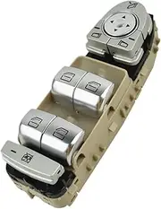 Power Window Switch Electric Window Control Butto for me&rc&ed&ES for Be&nz W205 C180 C200 C300 2015-2020 2229056800 Power Window Switch Electric Window Switchh(Beige)