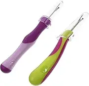 KOCKSHION 2Pcs Seam Ripper Kit Ergonomic Thread Cutter with Protective Lid for Quick Unpick Sewing Durable Disconnector Release Tool for Tailoring Crafting