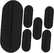 Veemoon 6Pcs Mini Silicone Shoulder Pads Non Slip Invisible Strap Gaskets for Women Adhesive Shoulder Enhancer for Everyday Use Black Color Comfortable Support for Low Shoulders