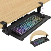 Snughome Height Adjustable Keyboard Tray Under Desk, Pull Out Keyboard and Mo
