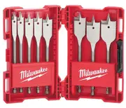 Milwaukee 48270145 - Timber Spade Bit Set Timber - 8 Piece