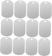 ARTIBETTER 30pcs Aluminum Blank Stamping Tags Prepunched Rectangle Labels for DIY Pet Identification Custom Jewelry Necklaces Bracelets Durable Versatile Crafting Supplies