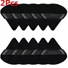 2Pcs/Set Triangle Velvet Powder Puff Flours Mini Face Makeup Sponge Soft Cotton