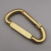 3 inch Solid brass D Oval Spring load Snap Carabiner keychain Hook Clip Purse