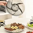Capacity Fruit Tray Easy to Clean Snack 6 Compartment Round Dried Plate Food