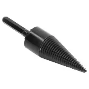 Firewood Drill Bit Log Splitter Carbon Steel Cone Hex Shank Drilling Tool 32mm