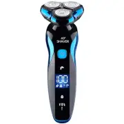 New 4D Electric Mens Shaver Razor Washable Head Pop Up Trimmer Rotary Shaving