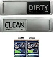 Dishwasher Magnet Clean Dirty - Universal Fashionable Kitchen Washer Fridge Magnet, Easy to Read Slide Magnets Ideal Signs for Home Kitchen Office