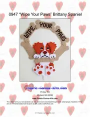 Wipe Your Paws-Brittany Spaniel Dog-Plastic Canvas Pattern or Kit