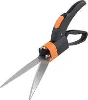 Fulasun Grass Shears Grass Cutter with 360 Degree Swivel Blades Stainless Steel Hand Lawn Scissors Multifunction Gardening Shears Plant Cutting Scissors for Flower Beds Grass Sidewalks Fulasun