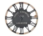 Roman Numeral Round Wall Clock, 50cm