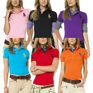 【熱賣精選】運動Polo RalphLauren拉夫勞倫 夏裝新款保羅女裝t恤短袖純棉翻領polo衫大馬標休閑簡約男女運