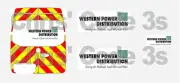 Code 3 Adhesive Vinyl Decal Suit Oxford Diecast 1/76 van - Western Power