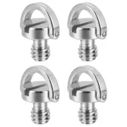 4pcs Monopod Screw Tripod Screw Mount Stainless Steel D Shaft