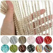 Doorway Curtain Bead String Door Curtain Window Wall Panel Fringe Room Divider