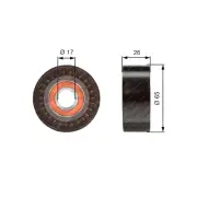 Gates DriveAlign Alt Idler Pulley for Porsche Cayenne 92A 9PA Macan 95B 3.0L