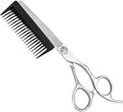 Hair Cut Scissors | Scissors for Hair Cutting - 2-in-1 Thinning Shear with Detachable Comb Hairdressing Tools for Barber Salon Home Travel Bathroom Hairstylist Men Women Kids Elderly