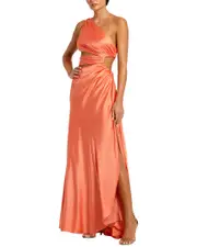Mac Duggal Cut Out Satin Gown