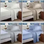 Egyptian Cotton Bed Sheet Set 1000TC 4 PCS Flat Fitted Queen King Double Single