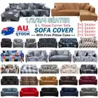 1/2/3/4 Seater L Shape Corner Sofa Covers High Stretch Protector Couch Slipcover