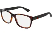 NEW Authentic GUCCI Mens Havana Matte Brown Rubber Eye Glasses Frame GG0011O 002
